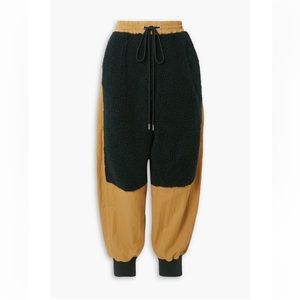 JW Anderson Fleece-paneled twill track pants